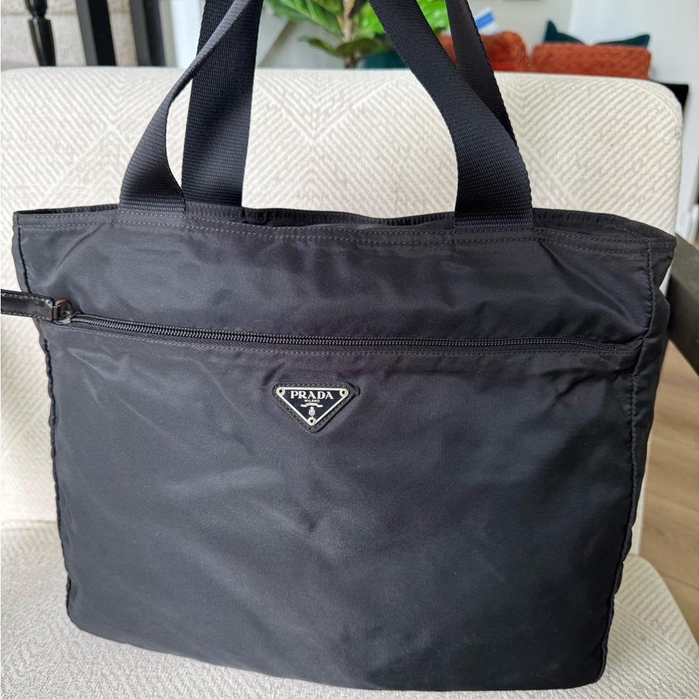 Prada Black Nylon Laptop Bag - Picture 2 of 9